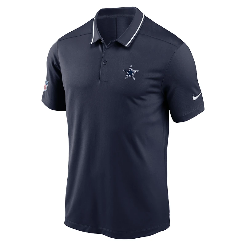 Polo Nike Dallas Cowboys Sideline Victory Performance pour homme - Bleu marine