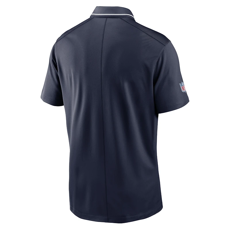 Polo Nike Dallas Cowboys Sideline Victory Performance pour homme - Bleu marine