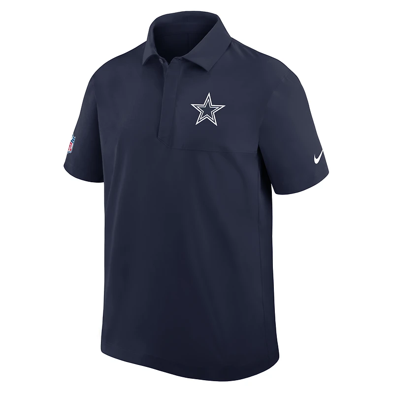 Men's Nike Navy Dallas Cowboys Sideline Woven Dri-FIT Polo