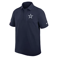 Men's Nike Navy Dallas Cowboys Sideline Woven Dri-FIT Polo