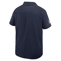Men's Nike Navy Dallas Cowboys Sideline Woven Dri-FIT Polo