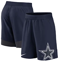 Short d'équipe Dallas Cowboys Nike bleu marine pour homme