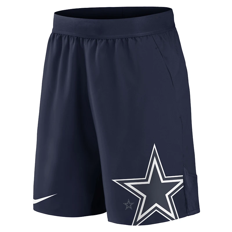 Short d'équipe Dallas Cowboys Nike bleu marine pour homme