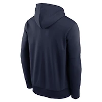 Men's Nike Navy Dallas Cowboys Toss Sweep Performance Pullover Hoodie