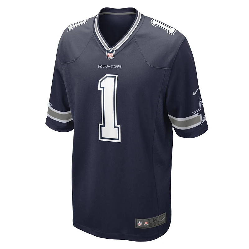 Maillot de match Nike numéro 1 Dad pour hommes, bleu marine