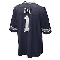 Maillot de match Nike numéro 1 Dad pour hommes, bleu marine