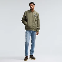 Men's Nike Olive Dallas Cowboys 2025 Salute to Service Sideline Full-Zip Bomber Jacket