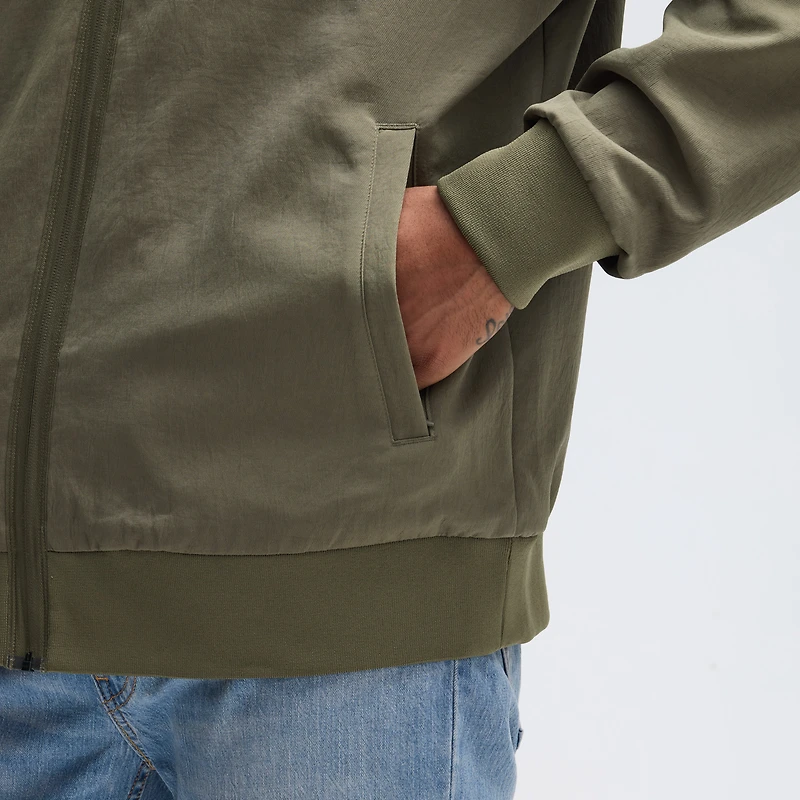 Men's Nike Olive Dallas Cowboys 2025 Salute to Service Sideline Full-Zip Bomber Jacket