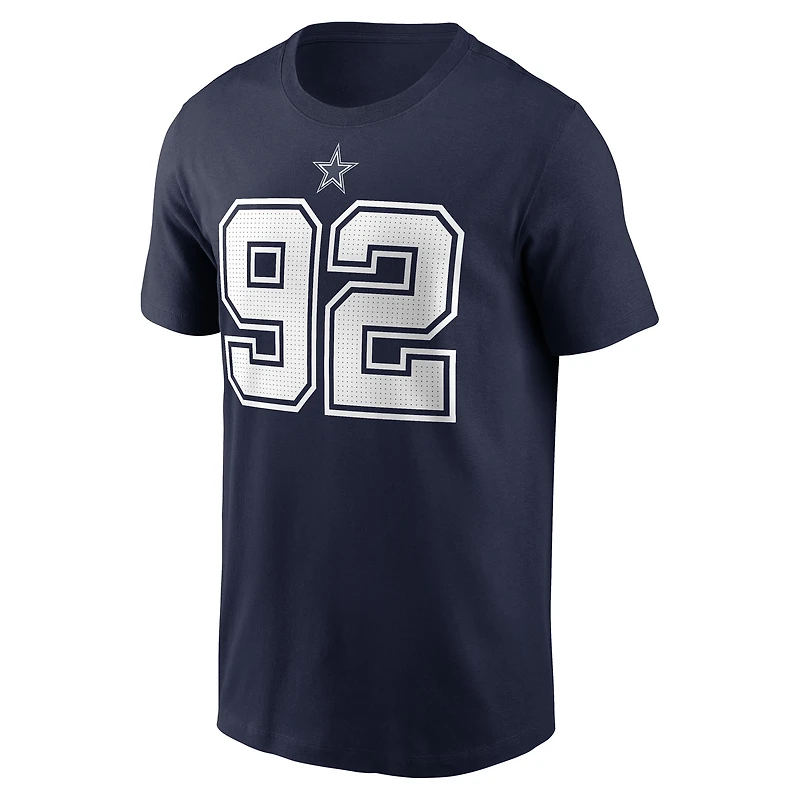 Men's Nike Quinnen Williams Navy Dallas Cowboys Player Name & Number T-Shirt