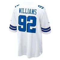 Maillot de match Nike Quinnen Williams blanc des Dallas Cowboys pour homme