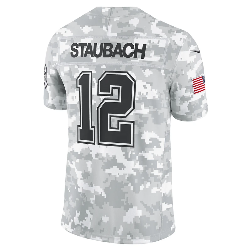 Maillot Nike Roger Staubach Arctic Camo Dallas Cowboys 2024 Salute to Service Retired Player Limited pour homme
