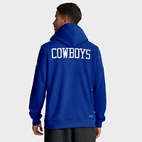 Sweat à capuche Nike Royal Dallas Cowboys 2025 Sideline Standard Issue Alt Pack Dri-FIT pour homme