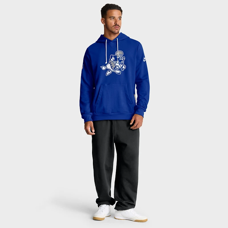 Sweat à capuche Nike Royal Dallas Cowboys 2025 Sideline Standard Issue Alt Pack Dri-FIT pour homme