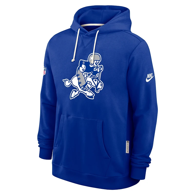 Sweat à capuche Nike Royal Dallas Cowboys 2025 Sideline Standard Issue Alt Pack Dri-FIT pour homme