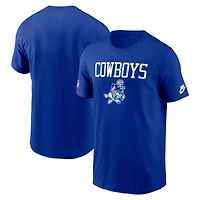 T-shirt Nike Royal Dallas Cowboys Alt Pack Performance Conversion Onside pour homme