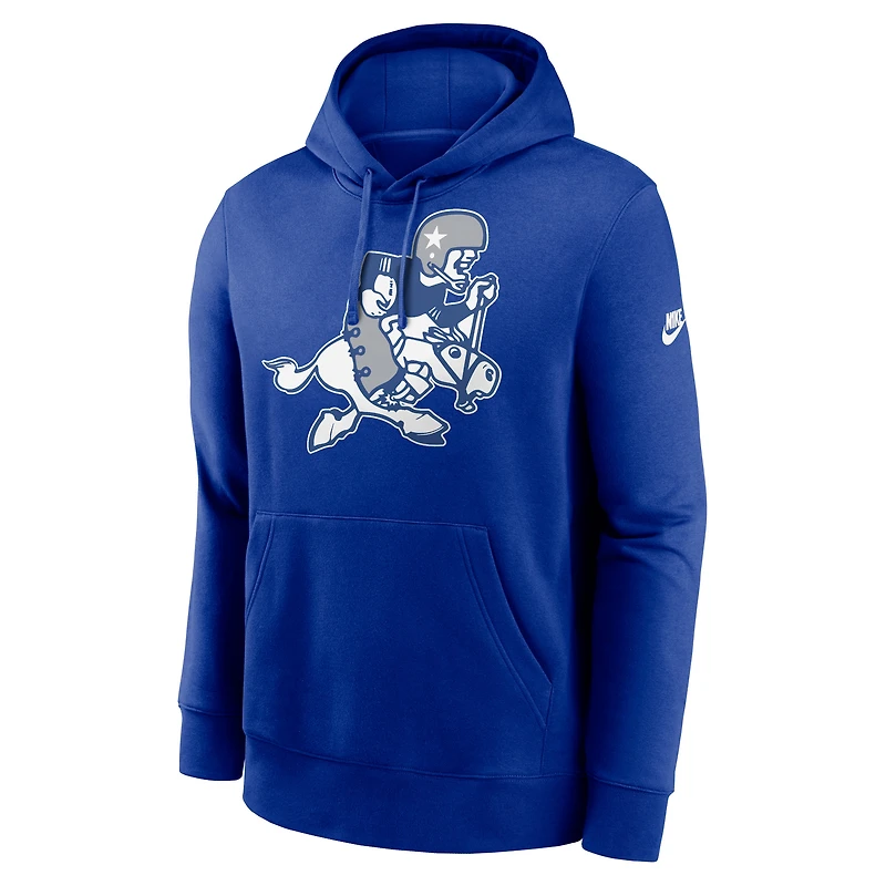 Men's Nike Royal Dallas Cowboys Big & Tall Rewind Retro Joe Club Pullover Hoodie