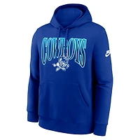 Sweat à capuche en polaire Nike Royal Dallas Cowboys Club pour homme