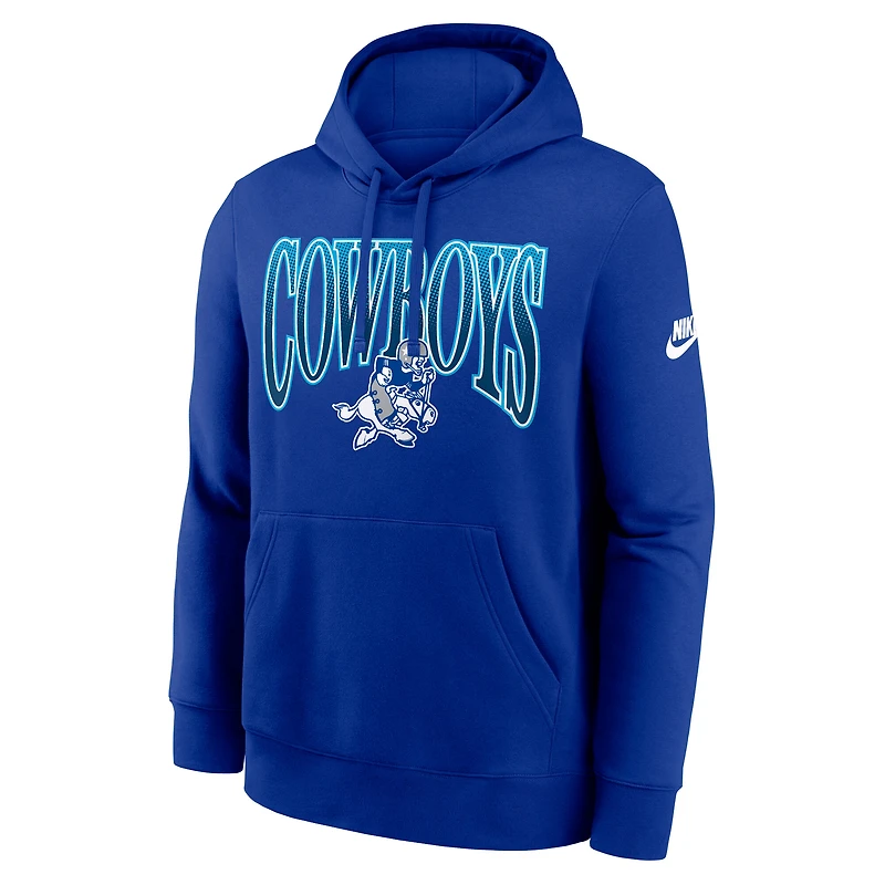Men's Nike Royal Dallas Cowboys Club Fleece Pullover Hoodie