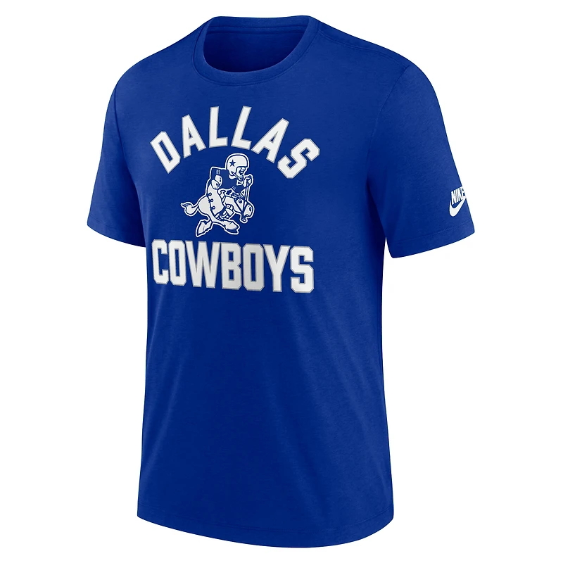Men's Nike Royal Dallas Cowboys Favorable Timeline Tri-Blend T-Shirt
