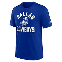 Men's Nike Royal Dallas Cowboys Favorable Timeline Tri-Blend T-Shirt