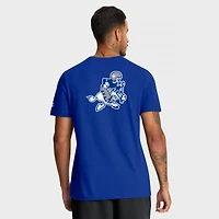 Men's Nike Royal Dallas Cowboys Rewind Front and Back Hit Essential T-Shirt