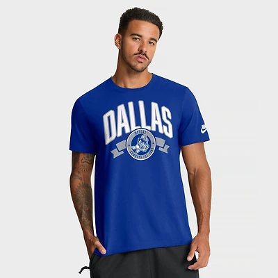 Men's Nike Royal Dallas Cowboys Rewind Front and Back Hit Essential T-Shirt