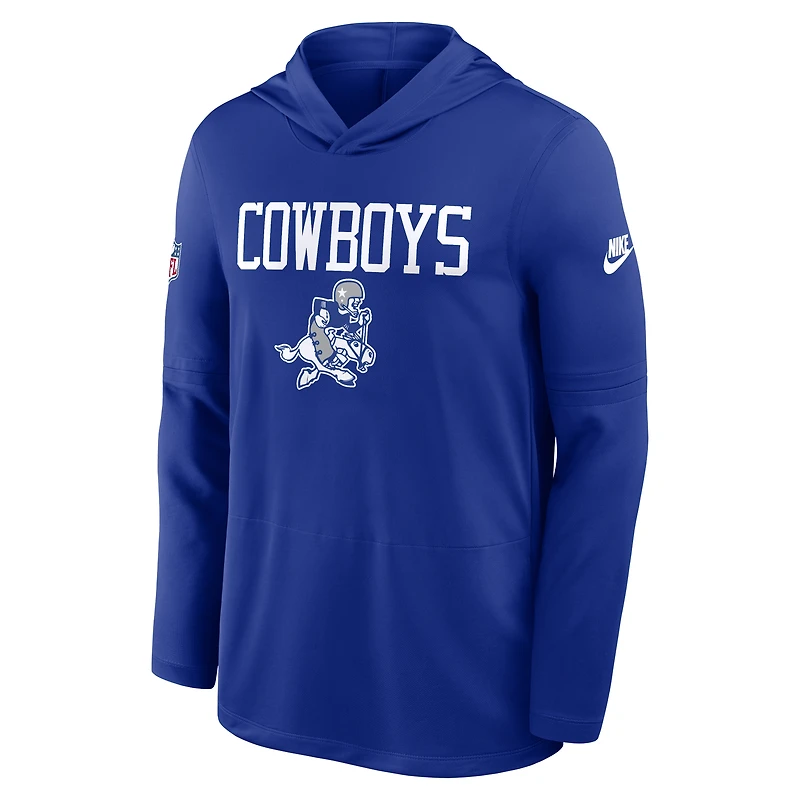 Men's Nike Royal Dallas Cowboys Sideline Alt Pack Dri-FIT Lightweight Hooded Top