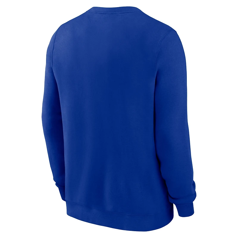 Men's Nike Royal Dallas Cowboys Swing Pass Rewind Club Pullover Sweatshirt