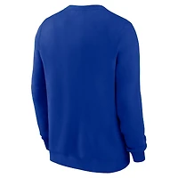 Men's Nike Royal Dallas Cowboys Swing Pass Rewind Club Pullover Sweatshirt