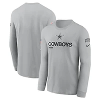 T-shirt à manches longues Nike Dallas Cowboys 2024 Salute To Service pour homme
