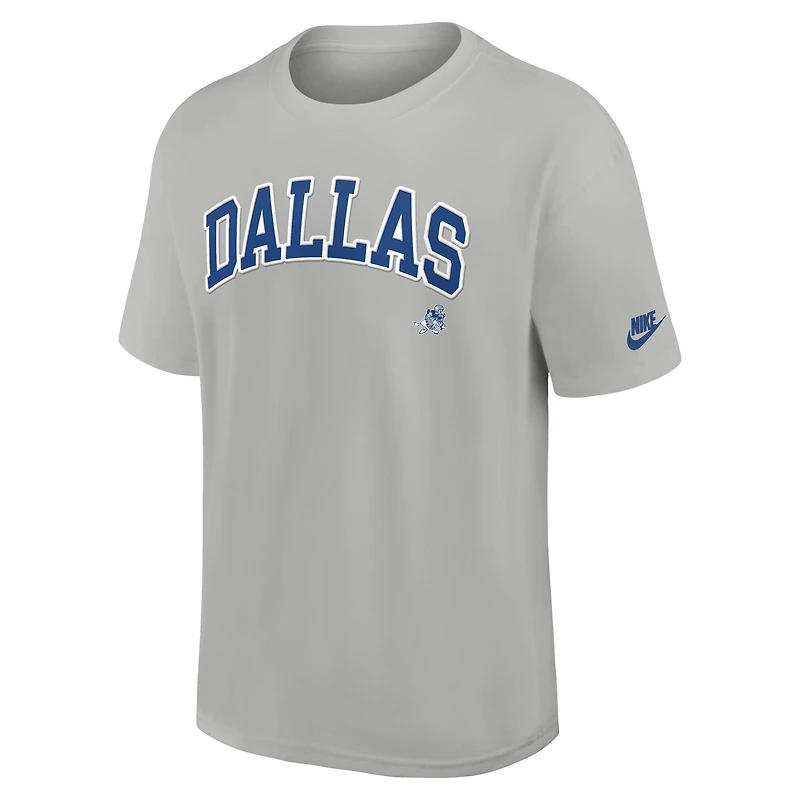 T-shirt Nike Rewind Max90 pour homme argent Dallas Cowboys