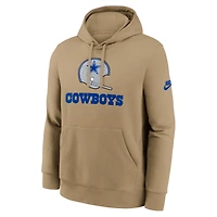 Sweat à capuche Nike Tan Dallas Cowboys Best Season Rewind Club pour homme