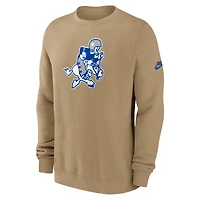 Sweat-shirt Nike Tan Dallas Cowboys Swing Pass Rewind Club pour homme