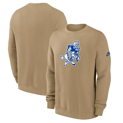 Sweat-shirt Nike Tan Dallas Cowboys Swing Pass Rewind Club pour homme