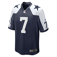Maillot Nike Trevon Diggs bleu marine pour homme, équipe alternative des Cowboys de Dallas