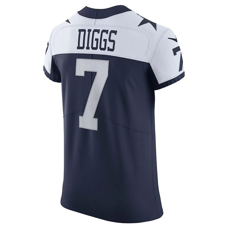 Maillot Nike Trevon Diggs pour hommes, bleu marine, Dallas Cowboys, Alternate Vapor Elite