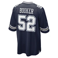 Men's Nike Tyler Booker Navy Dallas Cowboys 2025 NFL Draft First Round Pick Game Jersey