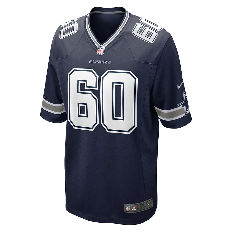 Maillot de jeu Nike Tyler Guyton bleu marine pour homme des Cowboys Dallas