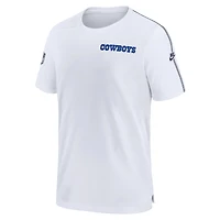 T-shirt Nike blanc Dallas Cowboys 2024 Sideline Coach UV Performance pour homme