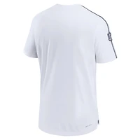 T-shirt Nike blanc Dallas Cowboys 2024 Sideline Coach UV Performance pour homme