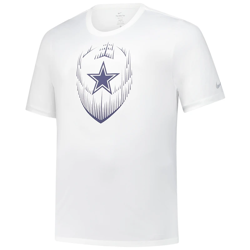 T-shirt Nike Dallas Cowboys Big & Tall Blitz Legend Icon Performance pour homme, blanc