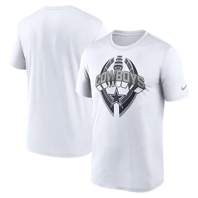 Men's Nike Silver Dallas Cowboys Legend Icon Performance T-Shirt