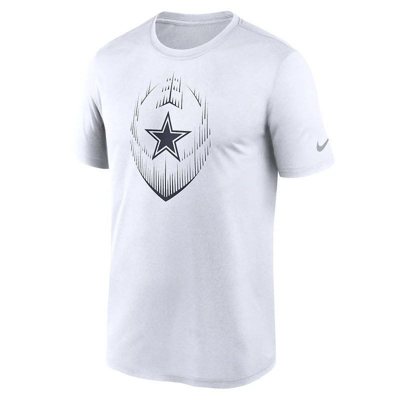 T-shirt Nike blanc Dallas Cowboys Primetime Legend Icon Performance pour homme