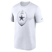 T-shirt Nike blanc Dallas Cowboys Primetime Legend Icon Performance pour homme