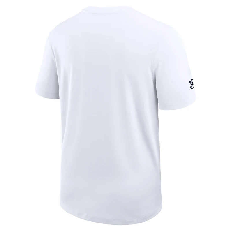 Men's Nike White Dallas Cowboys Sideline UV Dri-Fit Coach Shirt