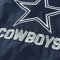 Veste à capuche zippée intégrale Dallas Cowboys bleu marine/argent pour homme