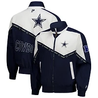 Men's Pro Player Navy/White Dallas Cowboys Tape II Lightweight Full-Zip Jacket