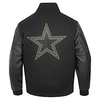 Men's Pro Standard Black Dallas Cowboys Full-Zip Varsity Jacket