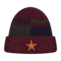 Bonnet en tricot moucheté à revers pour hommes Pro Standard bordeaux Dallas Cowboys