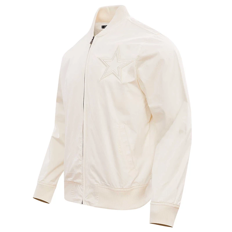 Veste neutre entièrement zippée Pro Standard Cream Dallas Cowboys pour homme